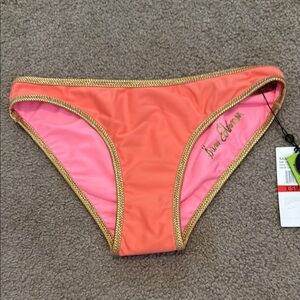 Sam Edelman Reversible Orange and Pink Bikini Bottom Classic Cut